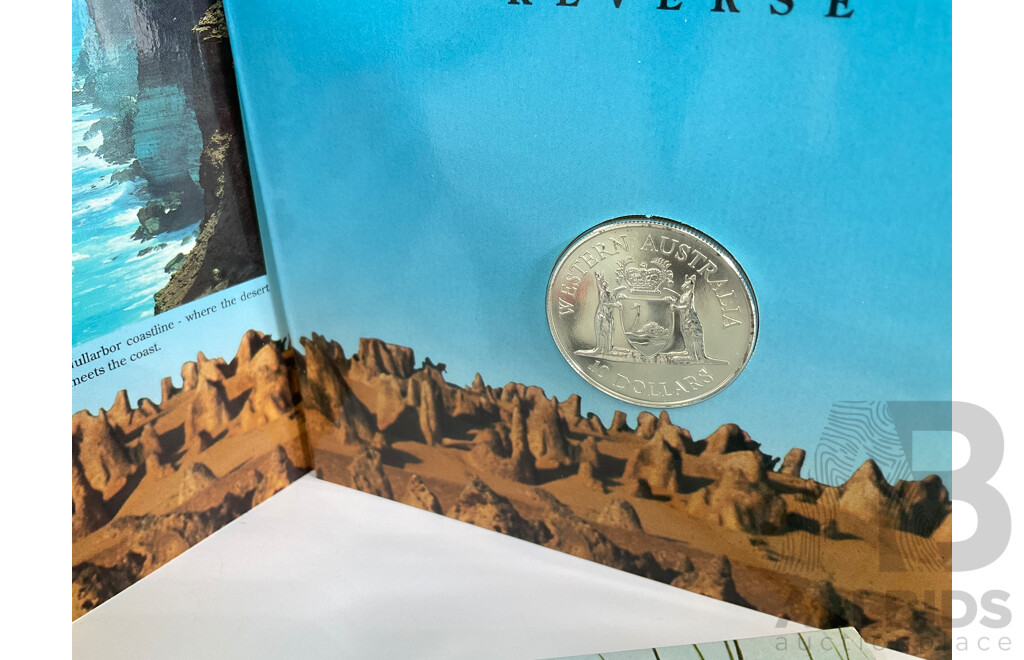 Australian RAM 1990 Silver Ten Dollar Coin, State Series Western Australia