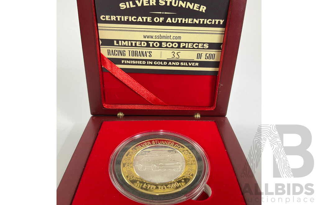 Silver Stunner Racing Torana's Silver/Gold Plate Collector Token