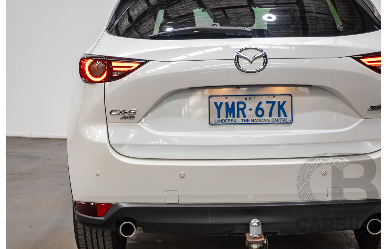 01/2018 Mazda CX-5 Akera (AWD) MY18 KF Series 4d Wagon Snowflake White Pearl Twin Turbo Diesel 2.2L