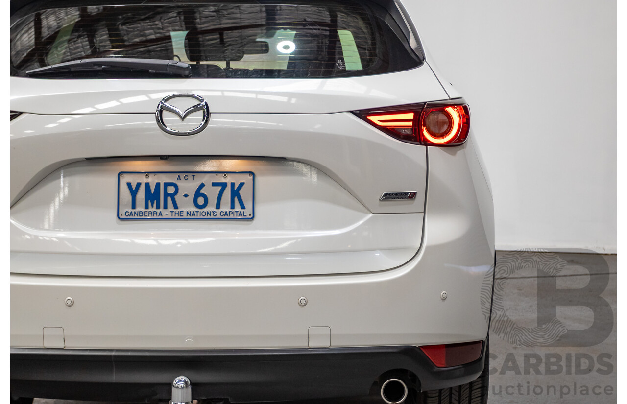 01/2018 Mazda CX-5 Akera (AWD) MY18 KF Series 4d Wagon Snowflake White Pearl Twin Turbo Diesel 2.2L