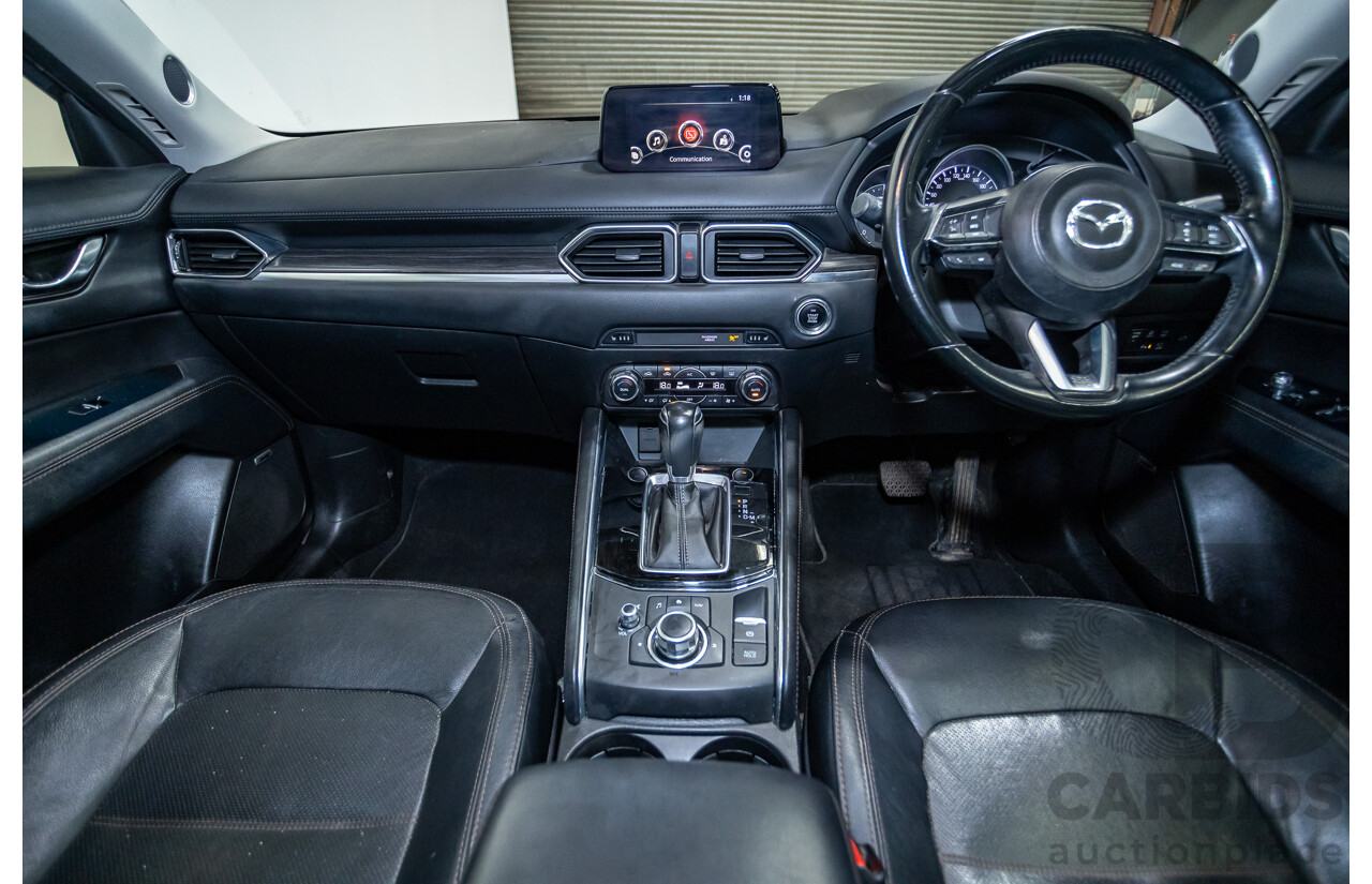 01/2018 Mazda CX-5 Akera (AWD) MY18 KF Series 4d Wagon Snowflake White Pearl Twin Turbo Diesel 2.2L