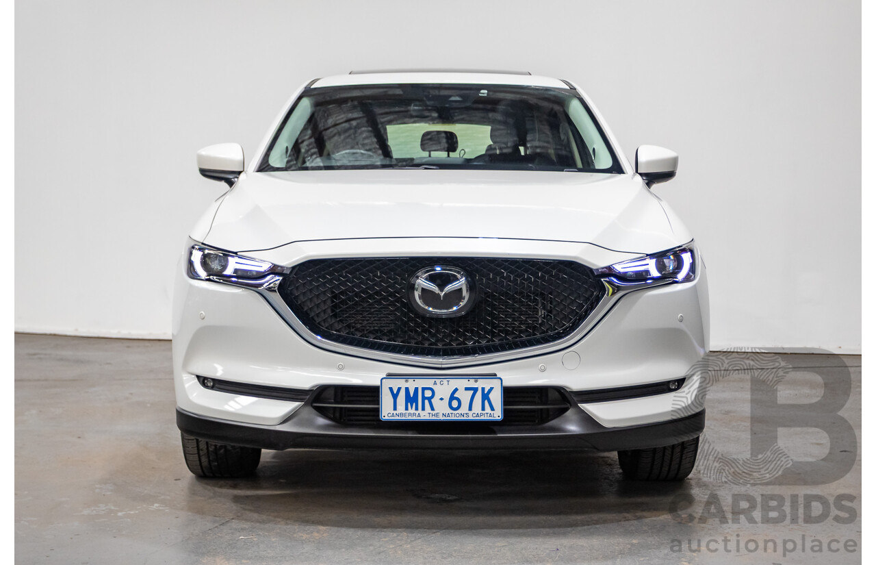 01/2018 Mazda CX-5 Akera (AWD) MY18 KF Series 4d Wagon Snowflake White Pearl Twin Turbo Diesel 2.2L
