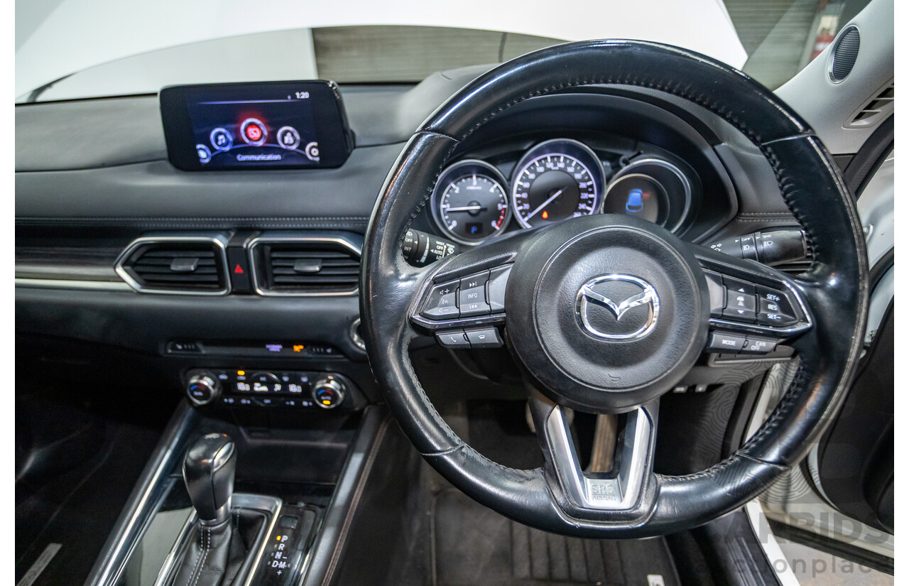 01/2018 Mazda CX-5 Akera (AWD) MY18 KF Series 4d Wagon Snowflake White Pearl Twin Turbo Diesel 2.2L