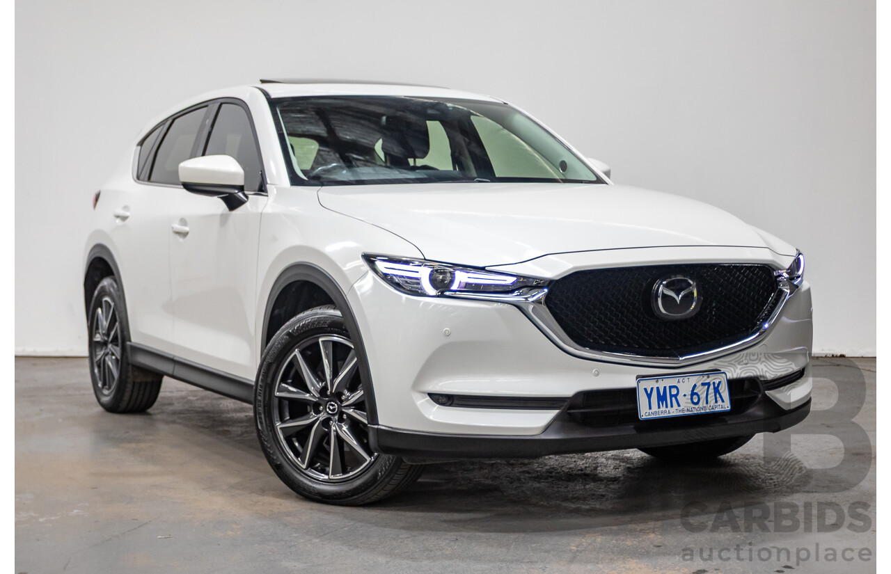 01/2018 Mazda CX-5 Akera (AWD) MY18 KF Series 4d Wagon Snowflake White Pearl Twin Turbo Diesel 2.2L