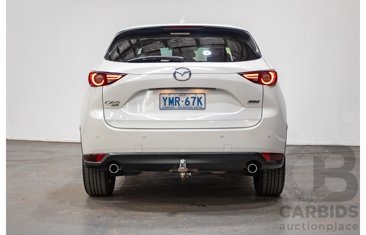 01/2018 Mazda CX-5 Akera (AWD) MY18 KF Series 4d Wagon Snowflake White Pearl Twin Turbo Diesel 2.2L
