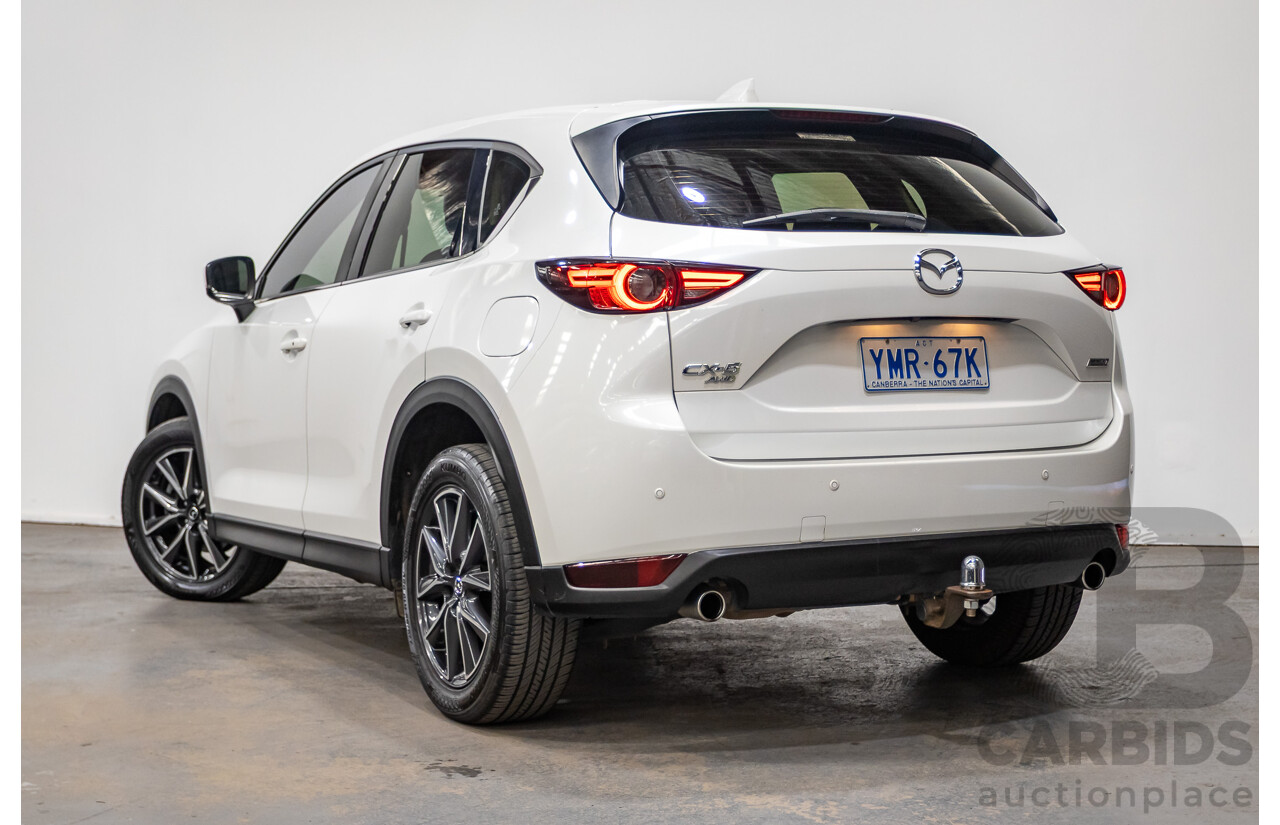 01/2018 Mazda CX-5 Akera (AWD) MY18 KF Series 4d Wagon Snowflake White Pearl Twin Turbo Diesel 2.2L