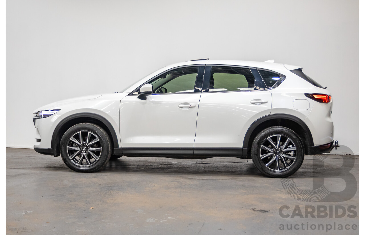 01/2018 Mazda CX-5 Akera (AWD) MY18 KF Series 4d Wagon Snowflake White Pearl Twin Turbo Diesel 2.2L