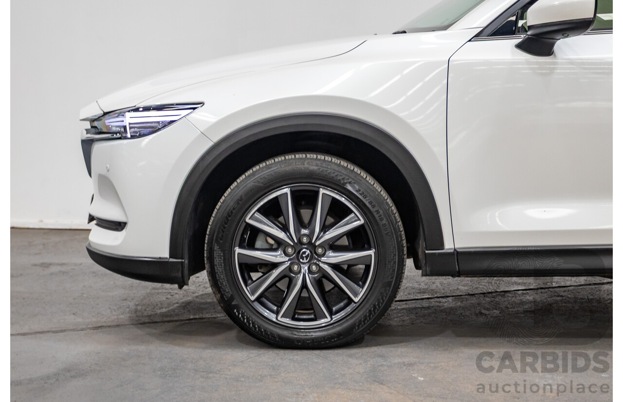 01/2018 Mazda CX-5 Akera (AWD) MY18 KF Series 4d Wagon Snowflake White Pearl Twin Turbo Diesel 2.2L