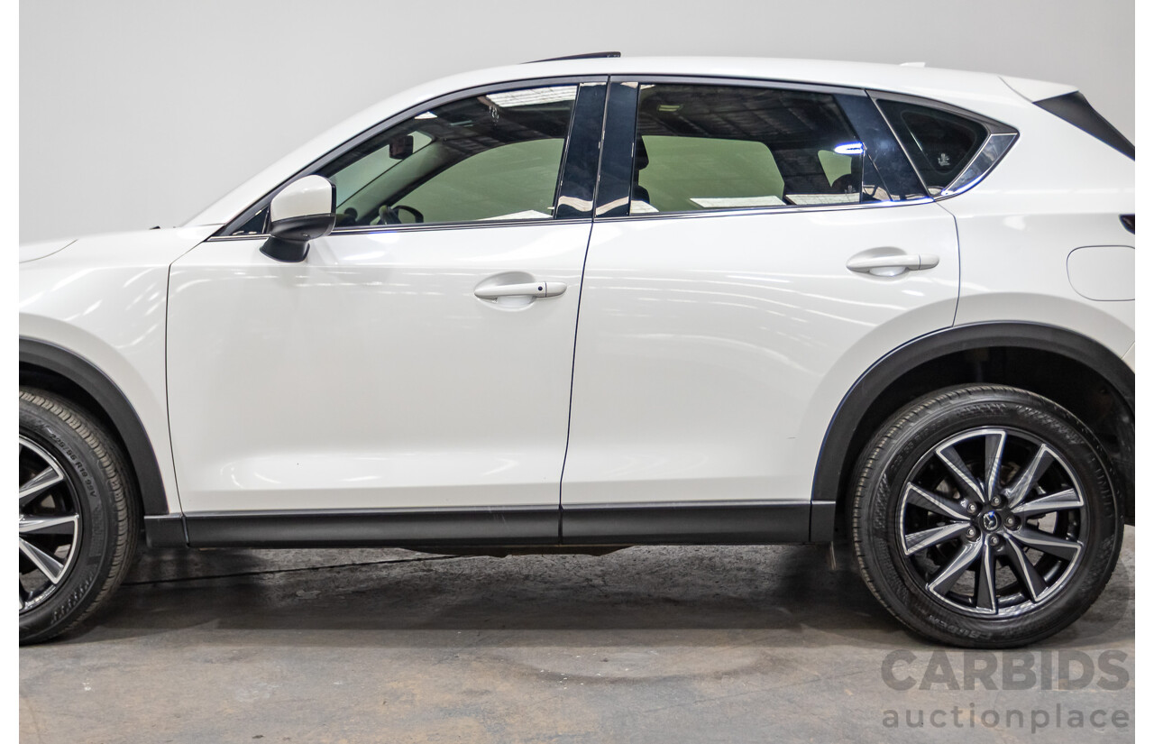 01/2018 Mazda CX-5 Akera (AWD) MY18 KF Series 4d Wagon Snowflake White Pearl Twin Turbo Diesel 2.2L