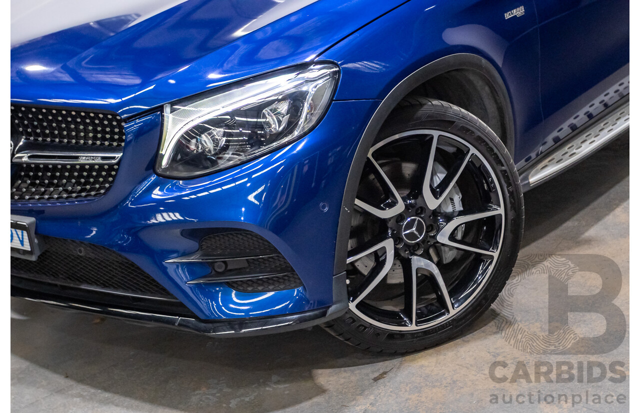 04/2019 Mercedes Benz GLC43 AMG (AWD) X253 MY19 4d Wagon Brilliant Blue Metallic Twin Turbo V6 3.0L