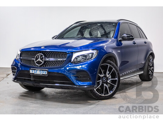 04/2019 Mercedes Benz GLC43 AMG (AWD) X253 MY19 4d Wagon Brilliant Blue Metallic Twin Turbo V6 3.0L