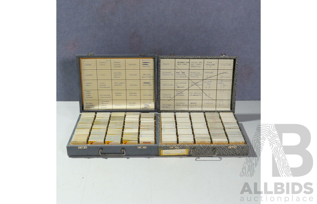 Good Collection Four Boxes Slides, Mostly 1960s to 1990s of International Interest Including Europe and More