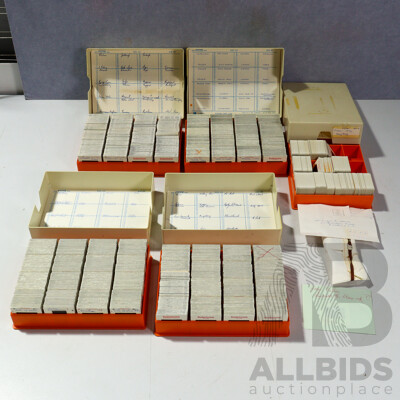 Good Collection Five Cases Slides, Mostly 1970s to 1980s of Australian & International Interest Including  Europe, UK, Hong Kong and More