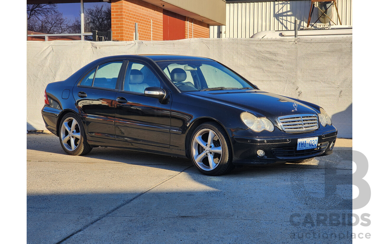 3/2005 Mercedes-Benz C180 Kompressor Classic W203 UPGRADE 4d Sedan Black 1.8L