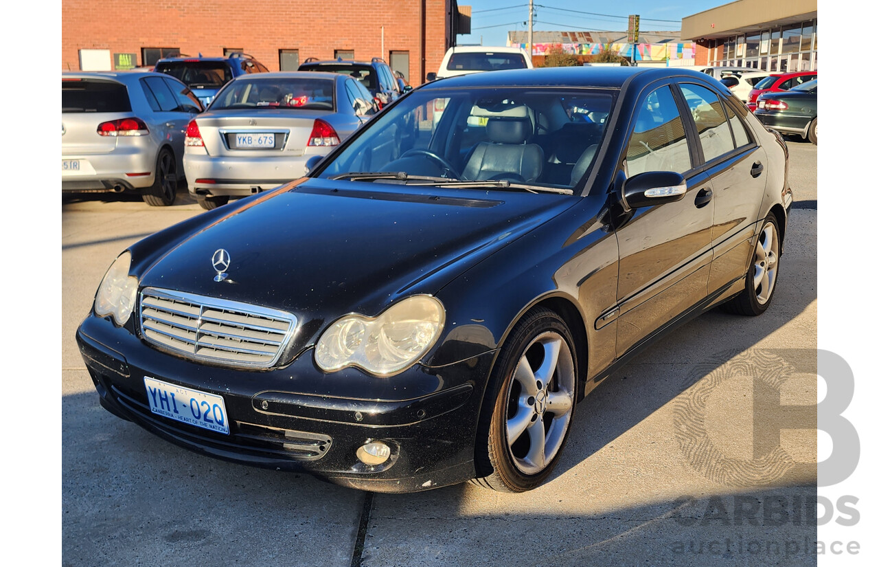 3/2005 Mercedes-Benz C180 Kompressor Classic W203 UPGRADE 4d Sedan Black 1.8L