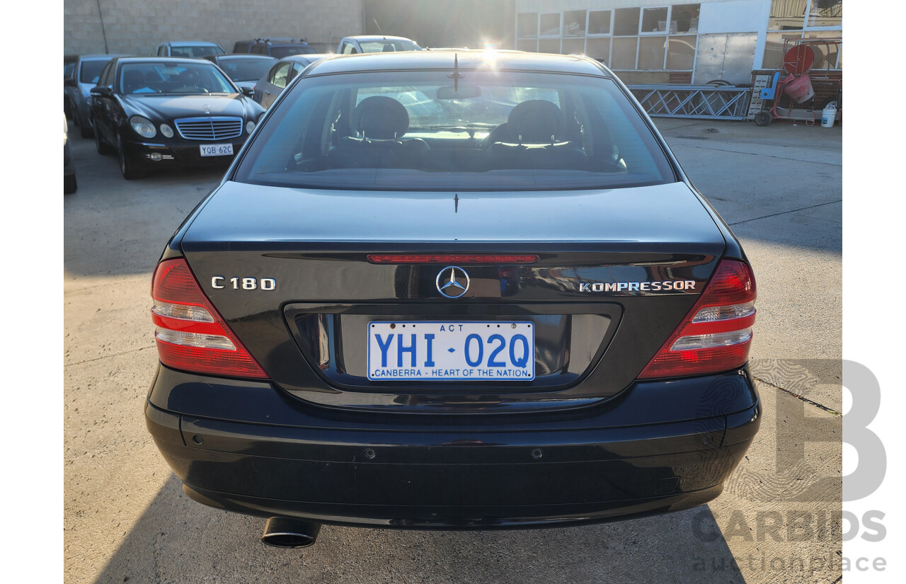3/2005 Mercedes-Benz C180 Kompressor Classic W203 UPGRADE 4d Sedan Black 1.8L