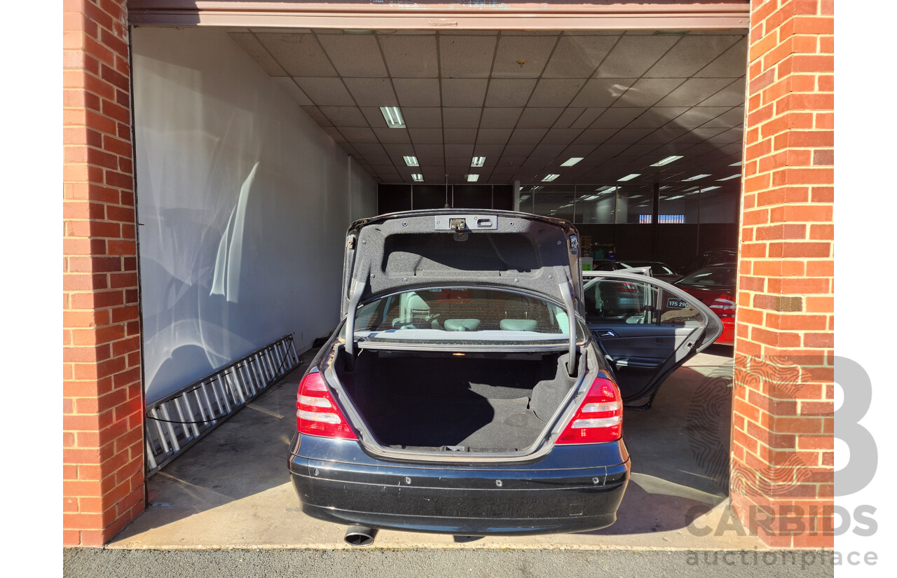 3/2005 Mercedes-Benz C180 Kompressor Classic W203 UPGRADE 4d Sedan Black 1.8L