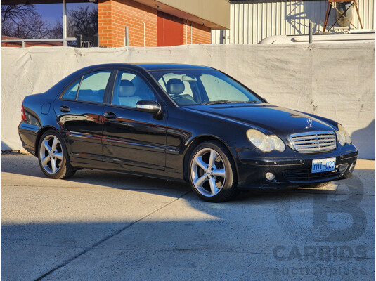 3/2005 Mercedes-Benz C180 Kompressor Classic W203 UPGRADE 4d Sedan Black 1.8L