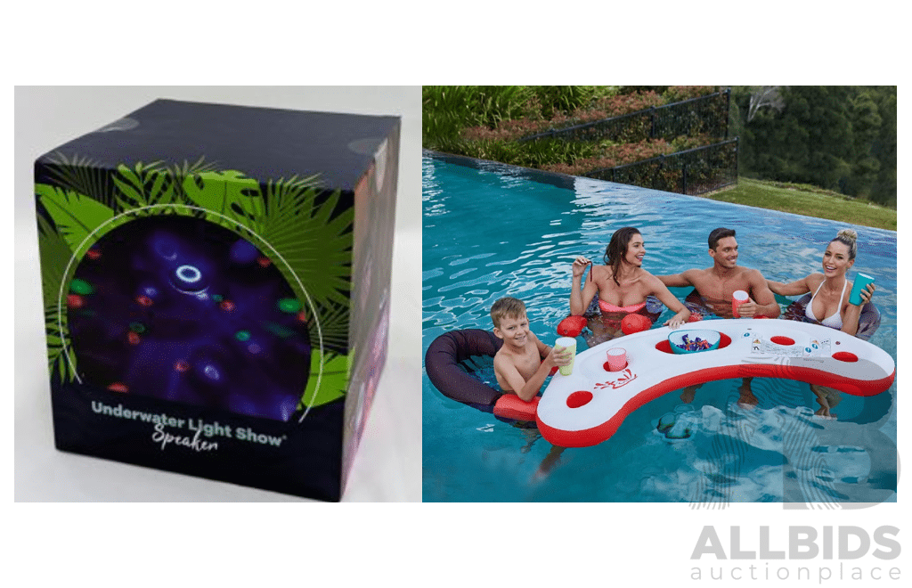 Pool Pack #4 - Floating Bar and Underwater Light and Speaker