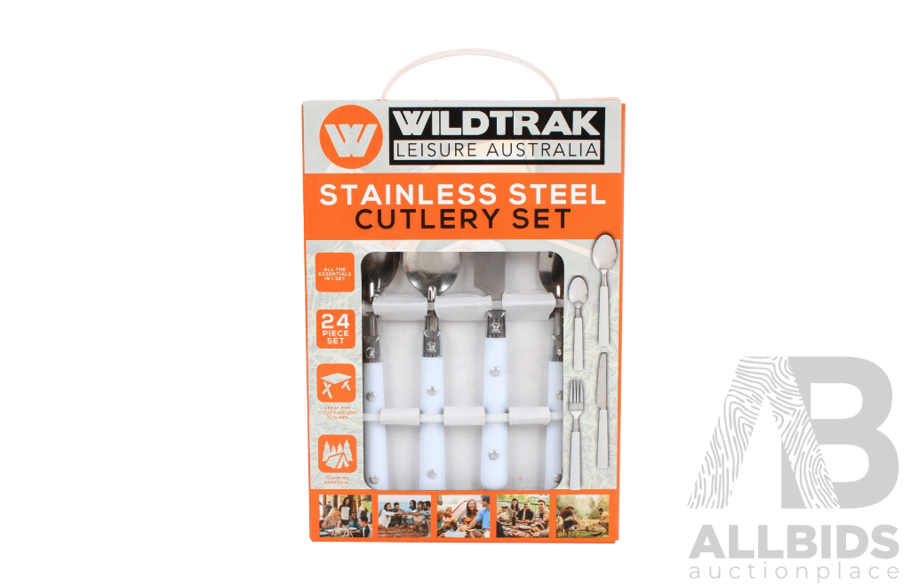 WildTrak Camping Pack - Camp Oven, Tripod, Jaffle Iron, Stove, Cutlery and Head Torch