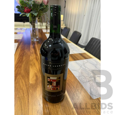 Personally Signed by the late Peter Lehmann double Magnum (3L)  2003 The Futures Shiraz