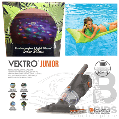 Pool Pack 1 - Pool Vacuum, Underwater Light & Airmat