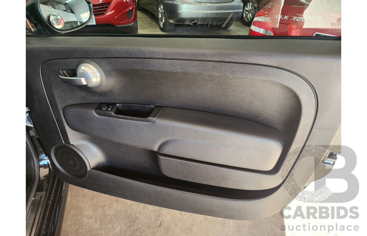 11/2013 Fiat 500 Sport MY13 3d Hatchback Black 1.4L