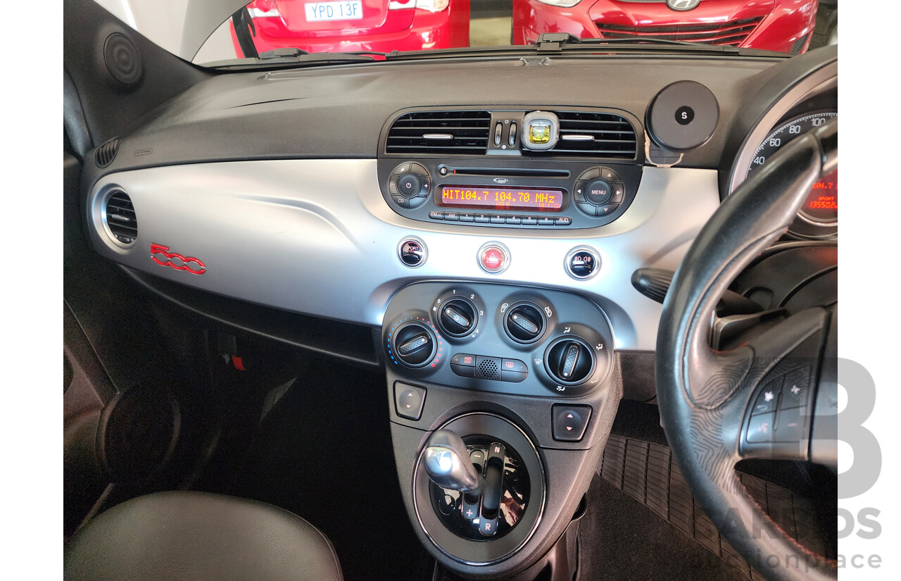 11/2013 Fiat 500 Sport MY13 3d Hatchback Black 1.4L