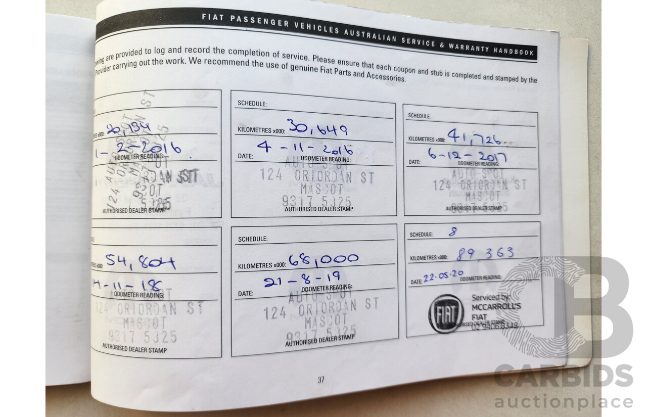 11/2013 Fiat 500 Sport MY13 3d Hatchback Black 1.4L