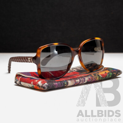 Chanel Leather Temple Prescription Lense Sunglasses, 5289-Q C.1295/59 140 2P
