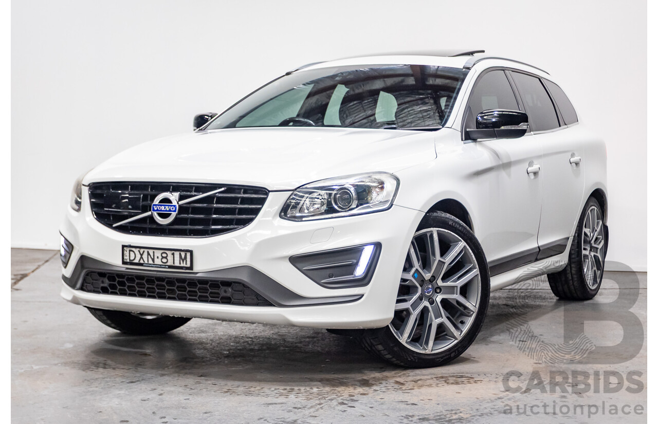 12/2016 Volvo XC60 D5 R-Design (AWD) DZ MY17 4D Wagon Ice White Turbo Diesel 2.4L