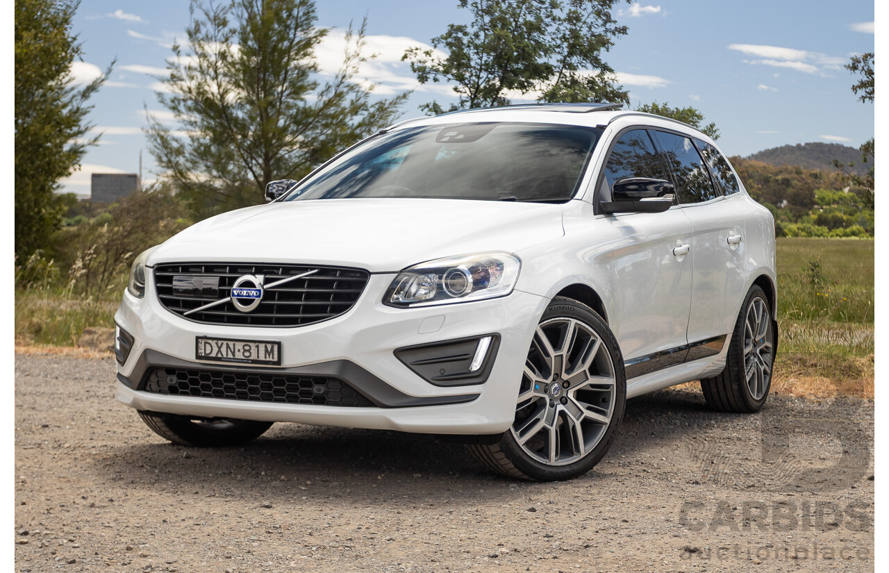 12/2016 Volvo XC60 D5 R-Design (AWD) DZ MY17 4D Wagon Ice White Turbo Diesel 2.4L