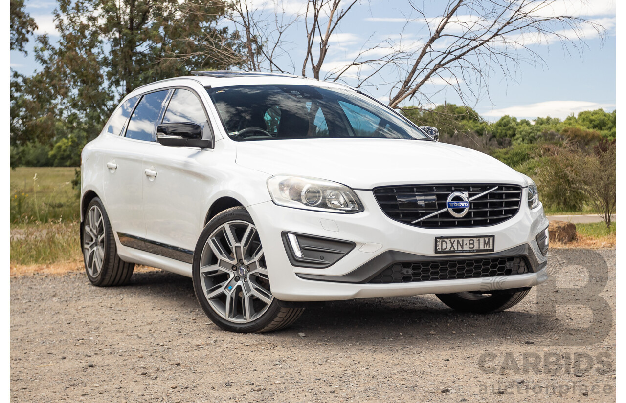 12/2016 Volvo XC60 D5 R-Design (AWD) DZ MY17 4D Wagon Ice White Turbo Diesel 2.4L