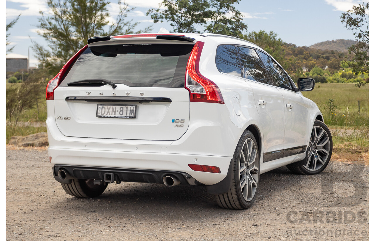 12/2016 Volvo XC60 D5 R-Design (AWD) DZ MY17 4D Wagon Ice White Turbo Diesel 2.4L