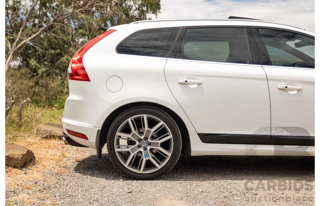 12/2016 Volvo XC60 D5 R-Design (AWD) DZ MY17 4D Wagon Ice White Turbo Diesel 2.4L