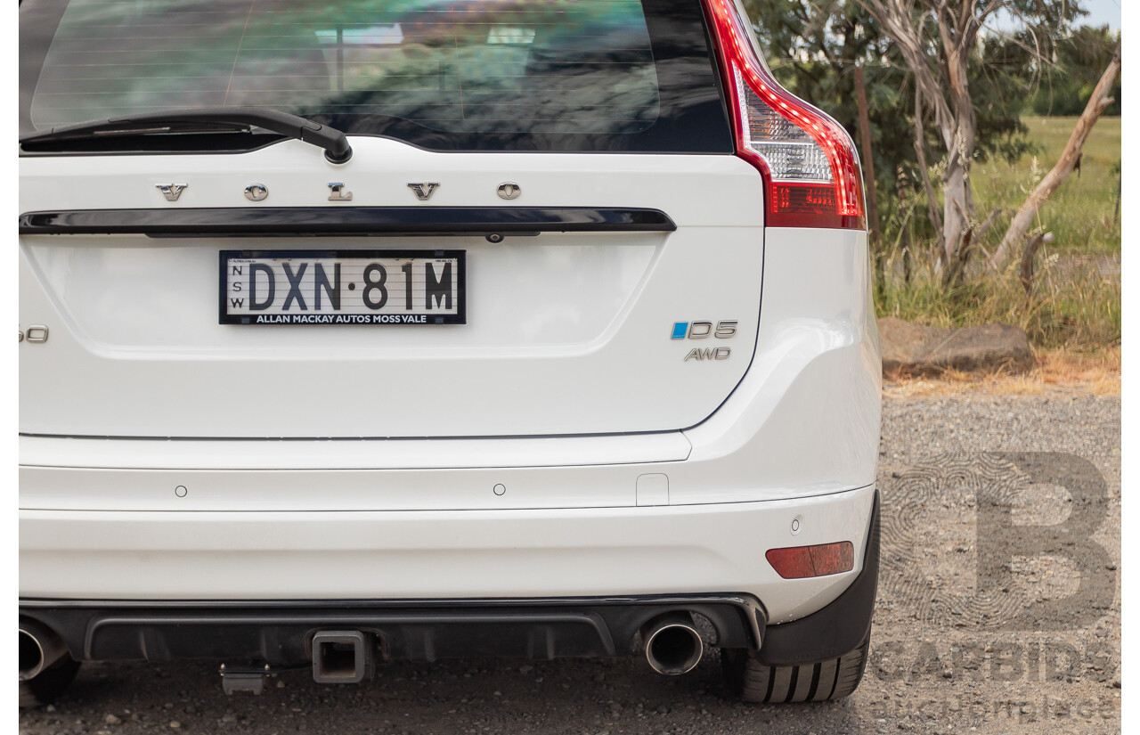12/2016 Volvo XC60 D5 R-Design (AWD) DZ MY17 4D Wagon Ice White Turbo Diesel 2.4L