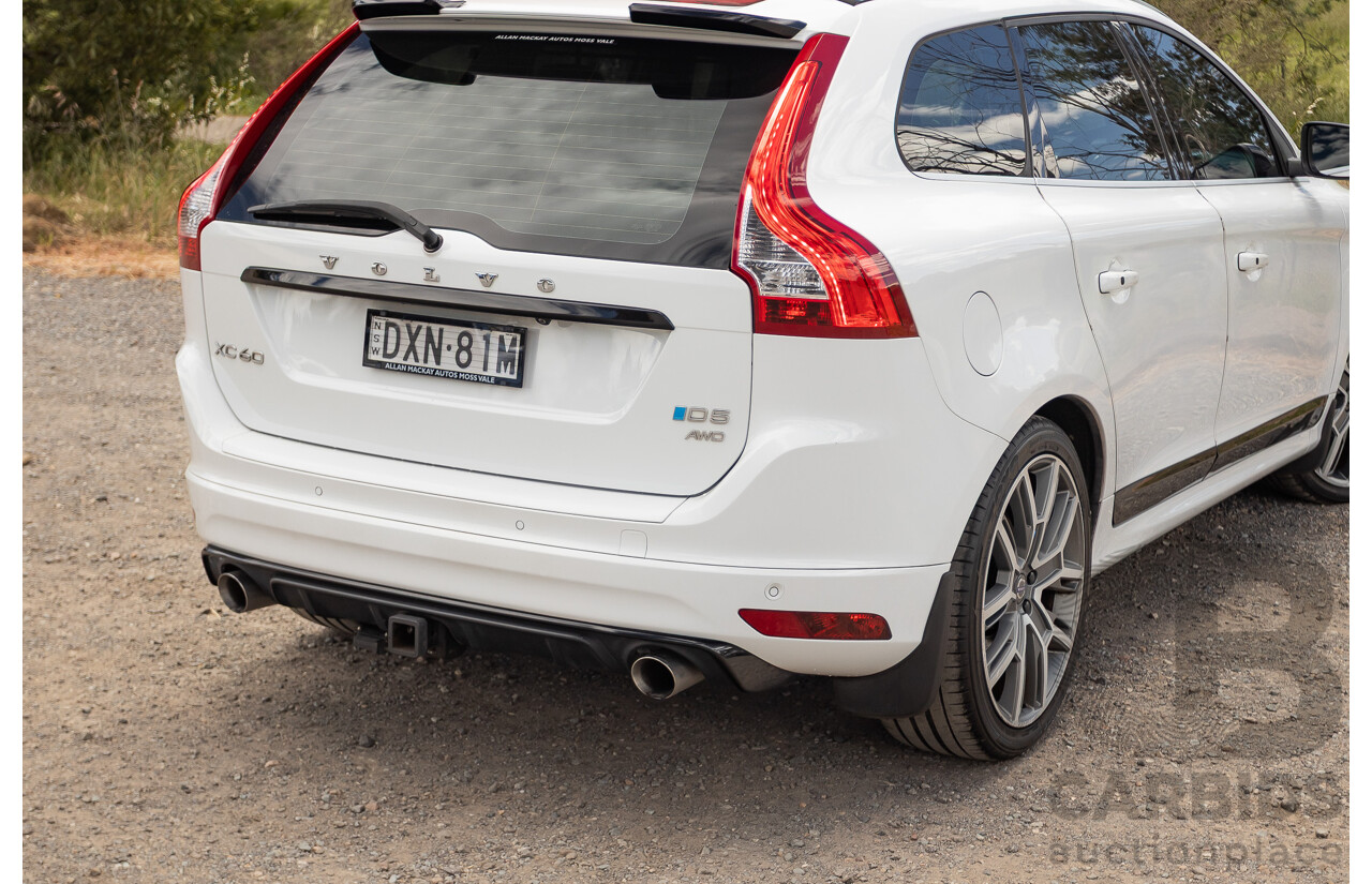 12/2016 Volvo XC60 D5 R-Design (AWD) DZ MY17 4D Wagon Ice White Turbo Diesel 2.4L