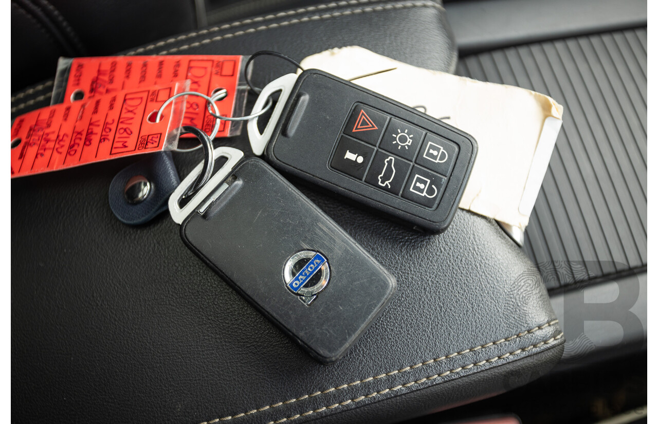 12/2016 Volvo XC60 D5 R-Design (AWD) DZ MY17 4D Wagon Ice White Turbo Diesel 2.4L