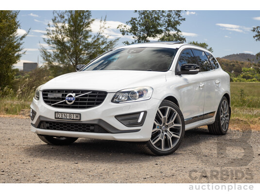 12/2016 Volvo XC60 D5 R-Design (AWD) DZ MY17 4D Wagon Ice White Turbo Diesel 2.4L