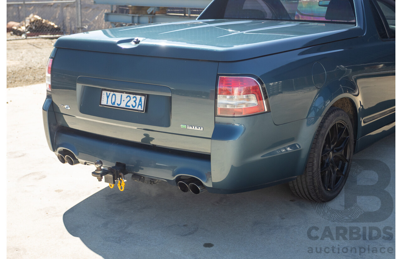 9/2009 Holden Commodore SV6 VE MY09.5 Utility Blue 3.6L - Manual