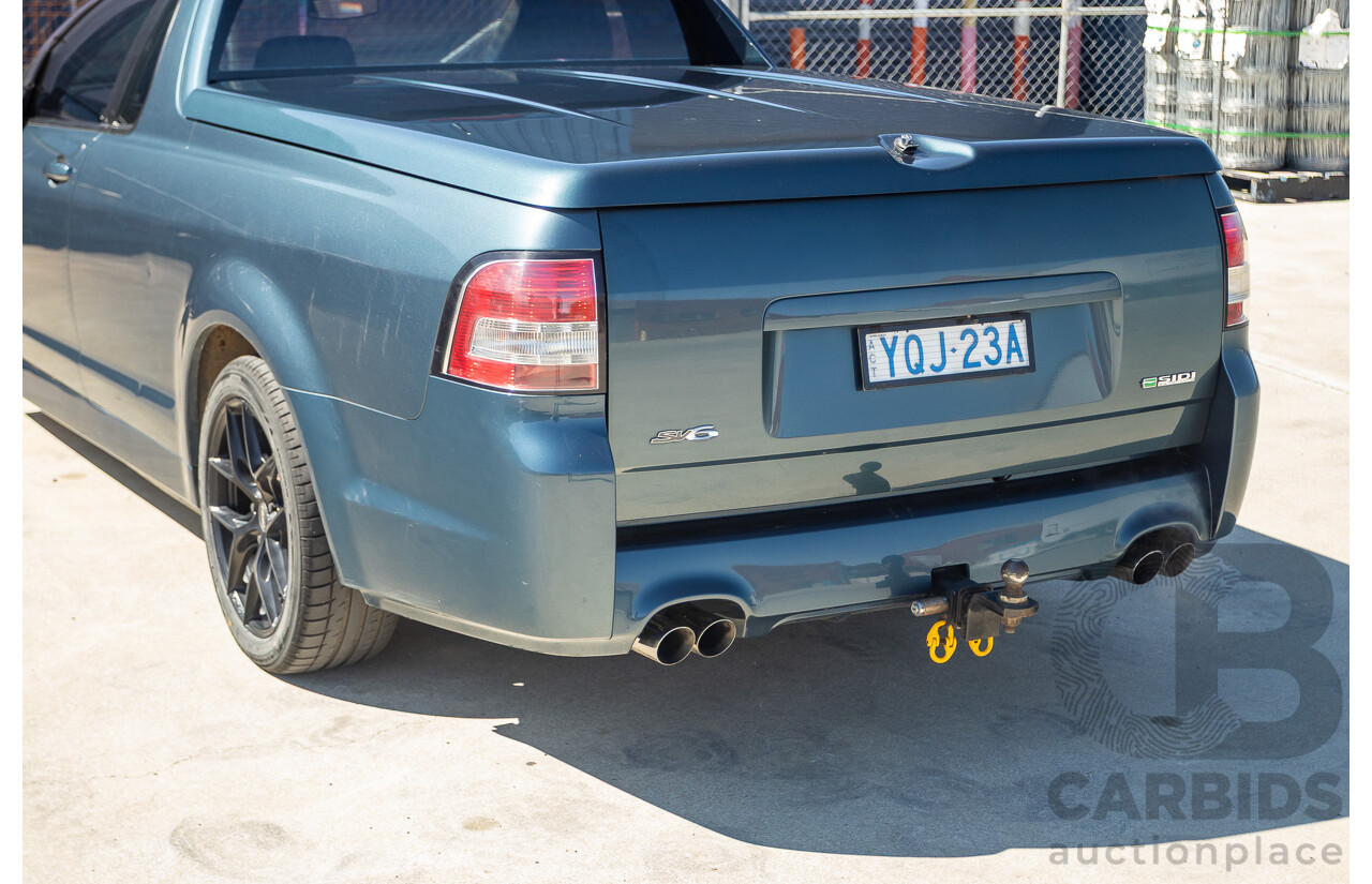 9/2009 Holden Commodore SV6 VE MY09.5 Utility Blue 3.6L - Manual