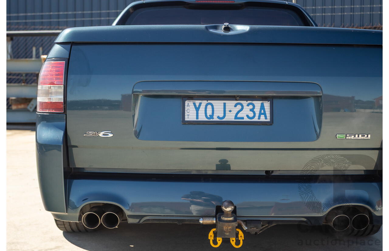 9/2009 Holden Commodore SV6 VE MY09.5 Utility Blue 3.6L - Manual