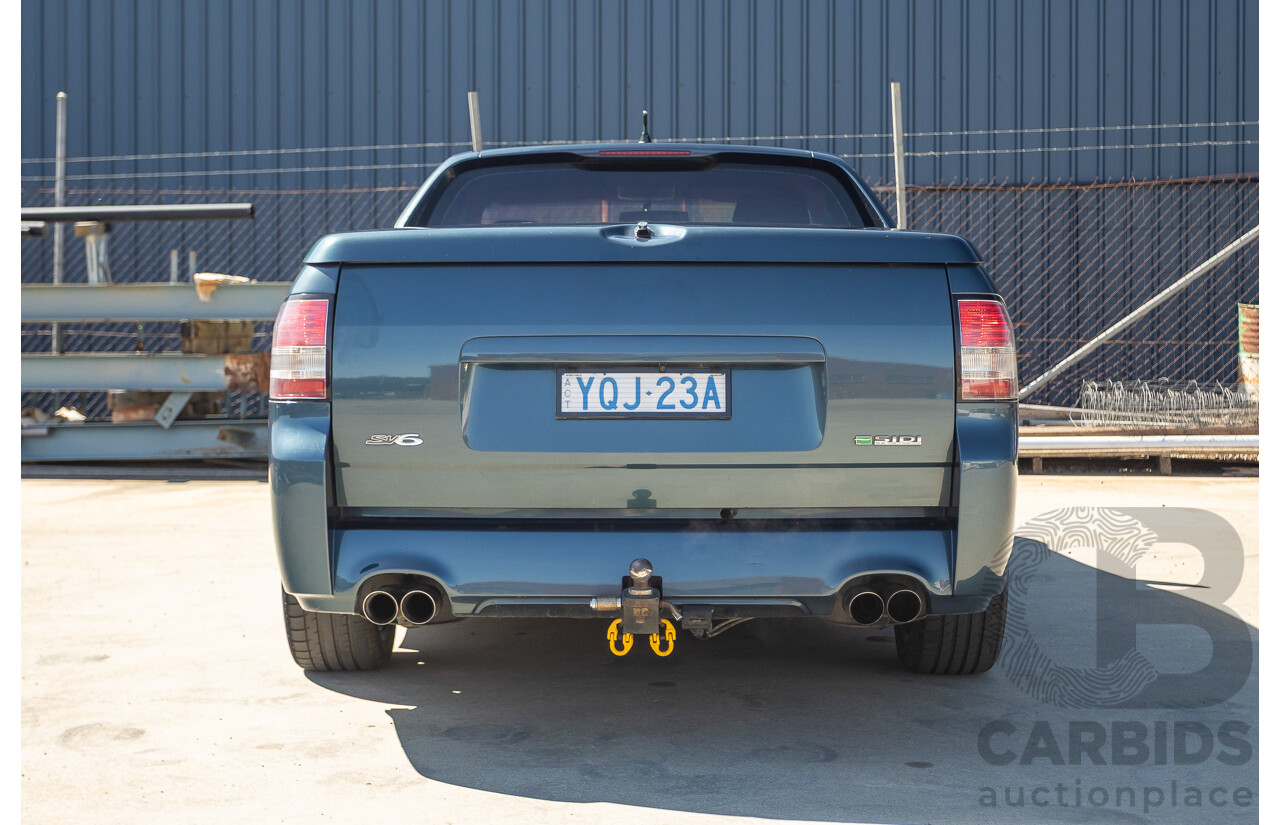 9/2009 Holden Commodore SV6 VE MY09.5 Utility Blue 3.6L - Manual