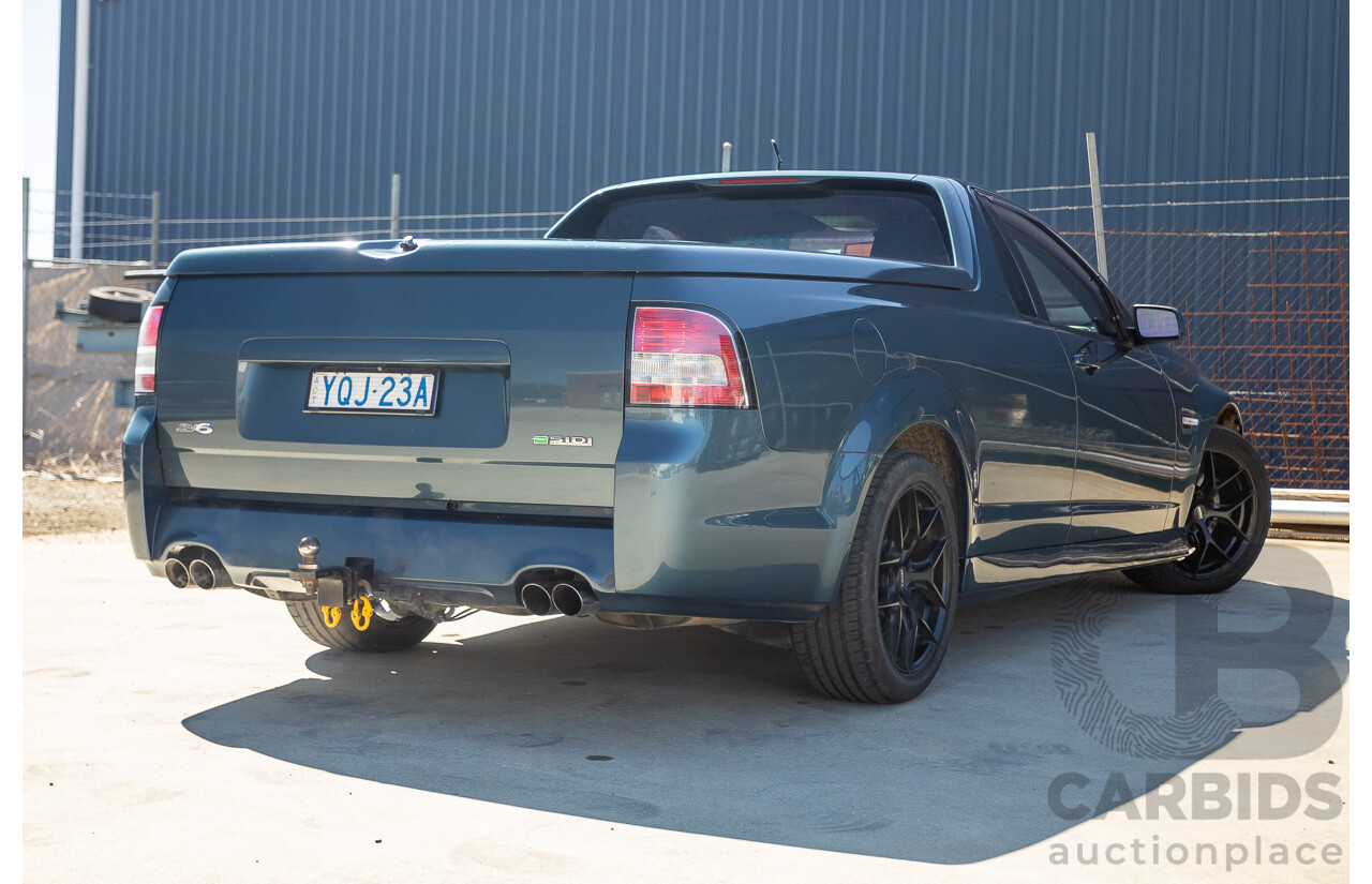 9/2009 Holden Commodore SV6 VE MY09.5 Utility Blue 3.6L - Manual
