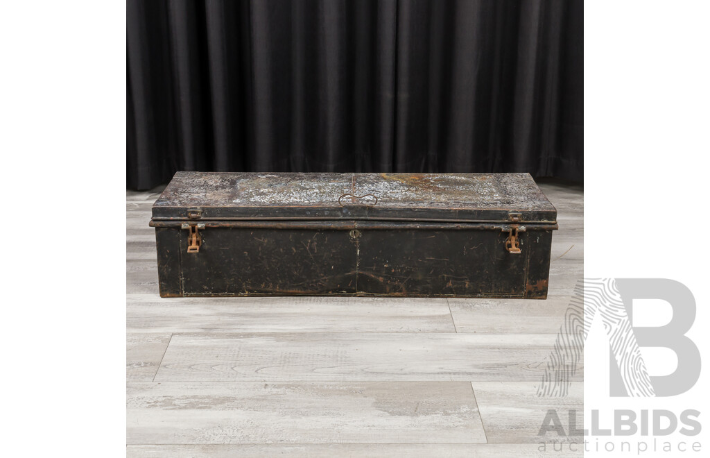 Vintage Metal Military Strong Box