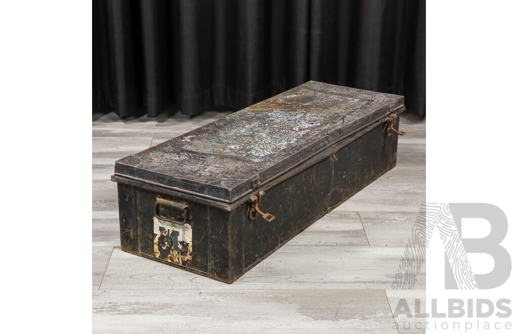Vintage Metal Military Strong Box