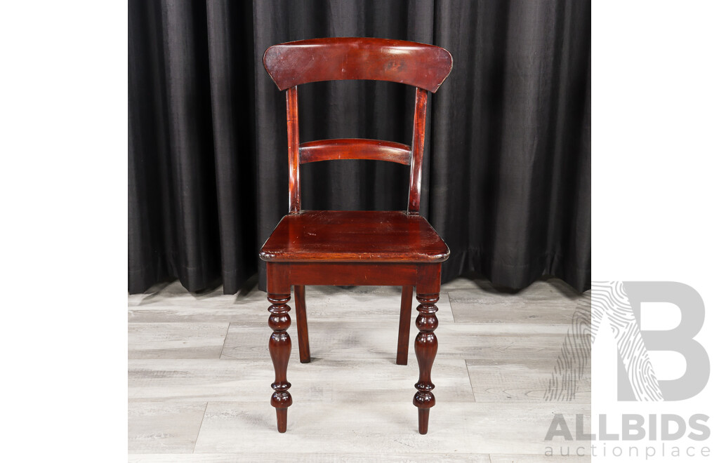 Small Victorian Cedar Desk and Chair