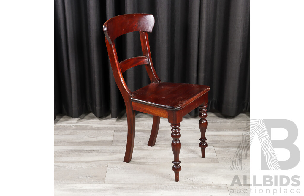 Small Victorian Cedar Desk and Chair