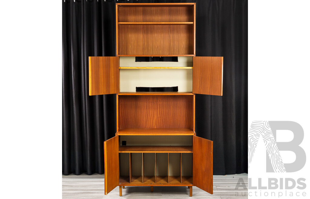 Vintage Teak Sectional Wall Unit