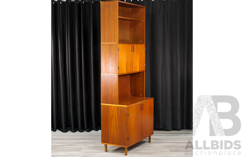 Vintage Teak Sectional Wall Unit